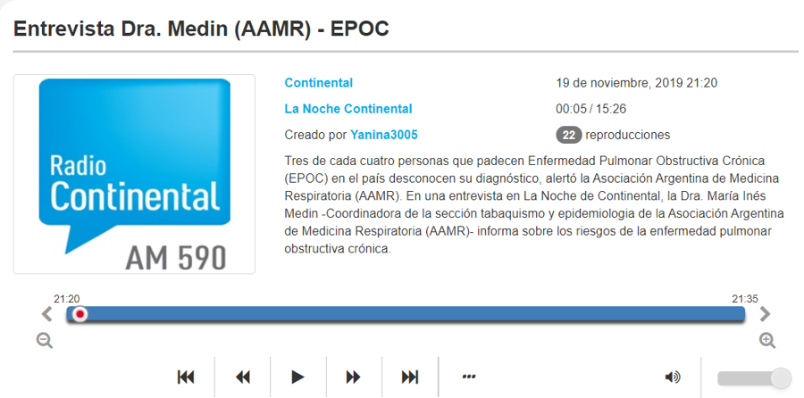 Radio Continental AM 590 - Entrevista EPOC Radio Continental AM 590 - Entrevista EPOC